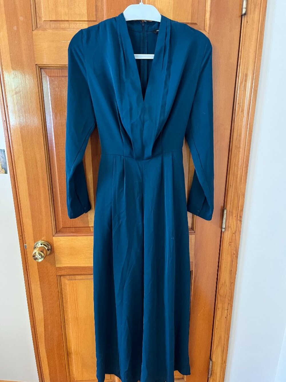 Banana Republic Aqua Blue Jumpsuit Size 10 with Waist Tie